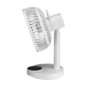 DP 7626 Mini USB Charger Fan with Led Light - Black and White