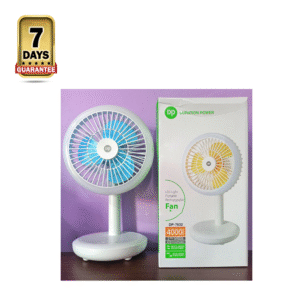DP-7632 Rechargeable Portable Fan With LED Light