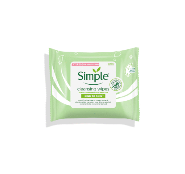 Simple Kind to Skin + Radiance Brightening Wipes - 25 Wipes