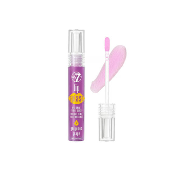 W7 Lip Splash Tinted Lip Gloss 2ml - Gorgeous Grape